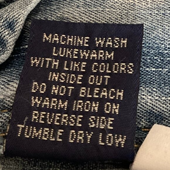 Angels Denim Pleated Skirt Jr Sz 5 Blue #310C - Picture 8 of 8